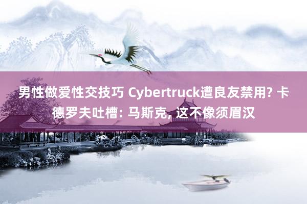 男性做爱性交技巧 Cybertruck遭良友禁用? 卡德罗夫吐槽: 马斯克， 这不像须眉汉