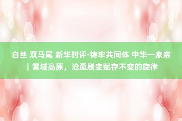 白丝 双马尾 新华时评·铸牢共同体 中华一家亲｜雪域高原，沧桑剧变赋存不变的旋律