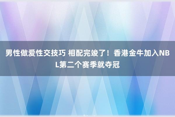 男性做爱性交技巧 相配完竣了！香港金牛加入NBL第二个赛季就夺冠