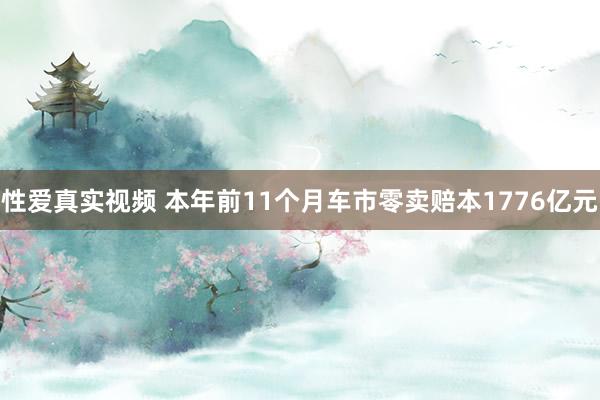 性爱真实视频 本年前11个月车市零卖赔本1776亿元