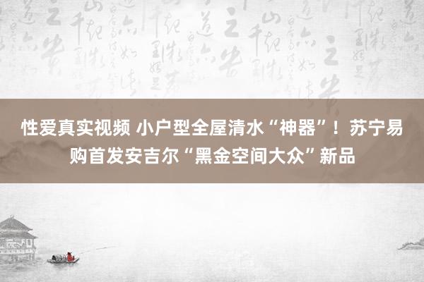 性爱真实视频 小户型全屋清水“神器”！苏宁易购首发安吉尔“黑金空间大众”新品