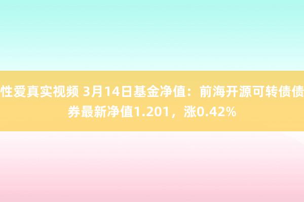 性爱真实视频 3月14日基金净值：前海开源可转债债券最新净值1.201，涨0.42%