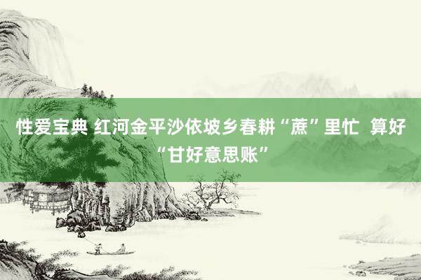 性爱宝典 红河金平沙依坡乡春耕“蔗”里忙  算好“甘好意思账”