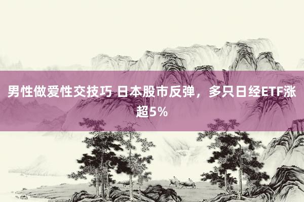 男性做爱性交技巧 日本股市反弹，多只日经ETF涨超5%