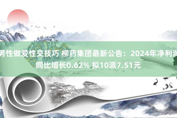 男性做爱性交技巧 柳药集团最新公告：2024年净利润同比增长0.62% 拟10派7.51元