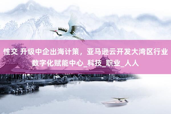 性交 升级中企出海计策，亚马逊云开发大湾区行业数字化赋能中心_科技_职业_人人