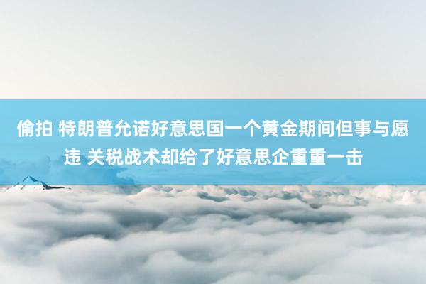 偷拍 特朗普允诺好意思国一个黄金期间但事与愿违 关税战术却给了好意思企重重一击