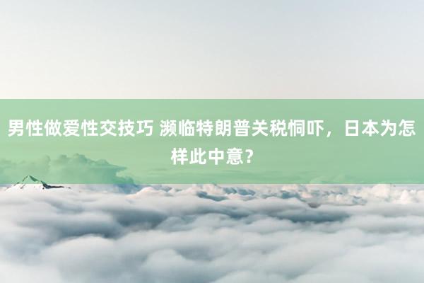 男性做爱性交技巧 濒临特朗普关税恫吓，日本为怎样此中意？