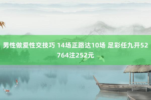 男性做爱性交技巧 14场正路达10场 足彩任九开52764注252元